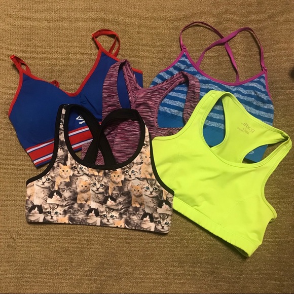 Other - Bundle of 5 Sport Bras—-all 5 sold together, sz S